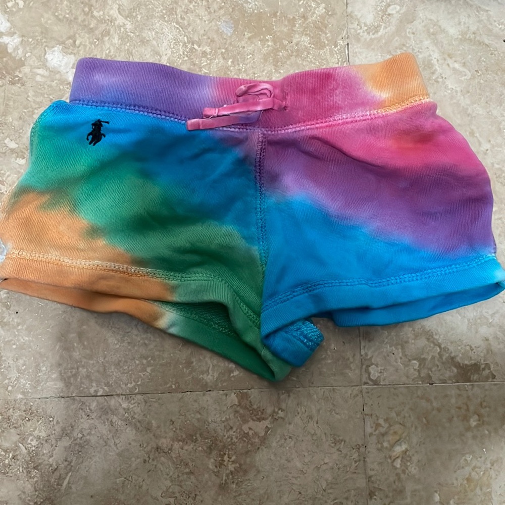 Polo Ralph Lauren toddler girl tie-dye shorts, size 2t